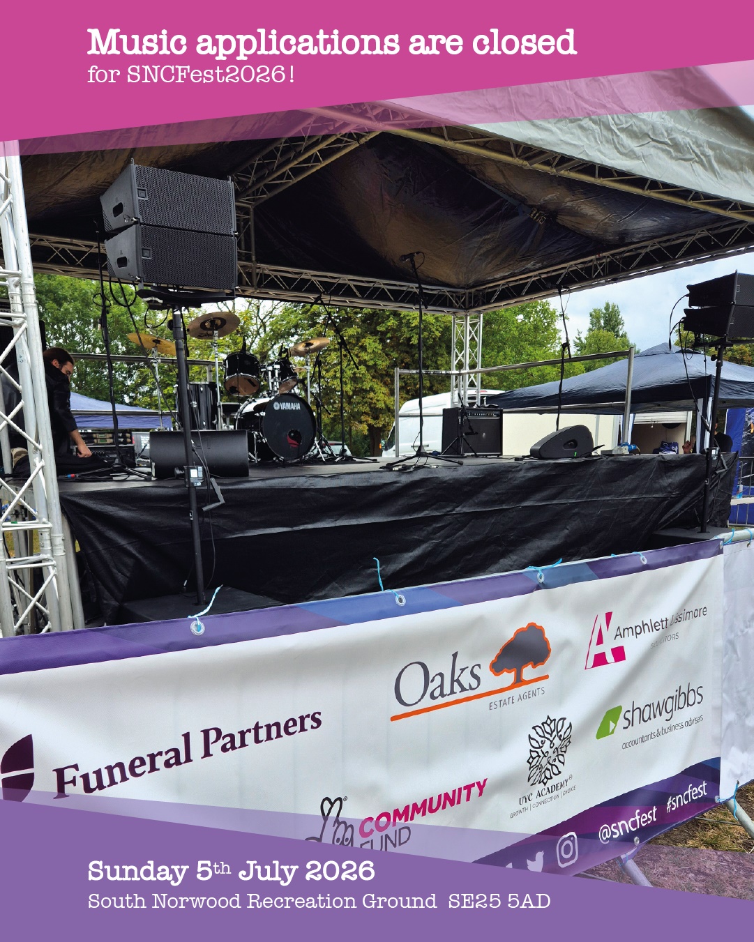 Music applications are closed for SNCFest2026