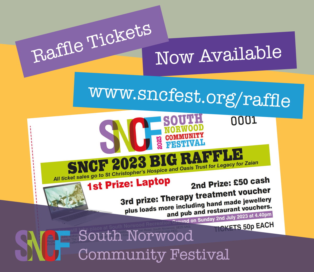Norwood Croydon Festival Raffle 2023 Norwood Croydon Festival Raffle 2023
